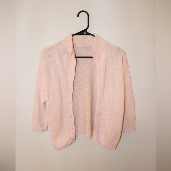 Gitano Light Pink Button-Up Cardigan - Picture 1 of 3